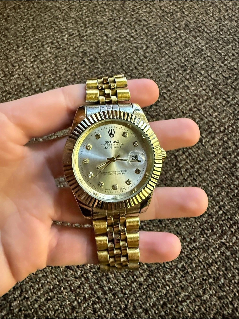 Rolex Datejust 36 Ref. 16233 Gold & Silver Watch